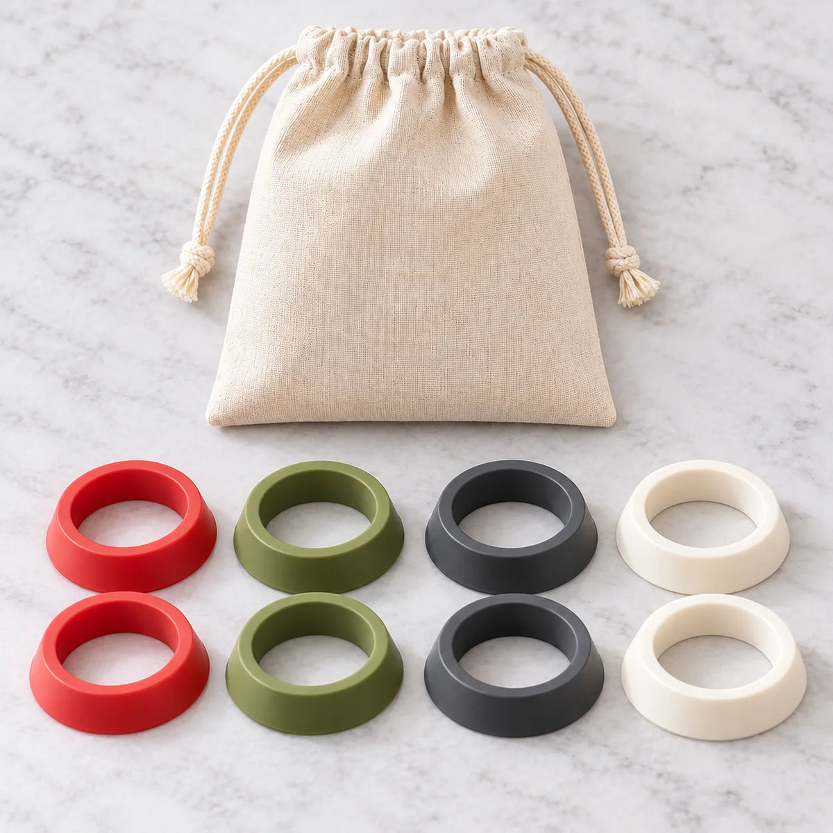Rolling Pin Thickness Guide Ring Set — package contents