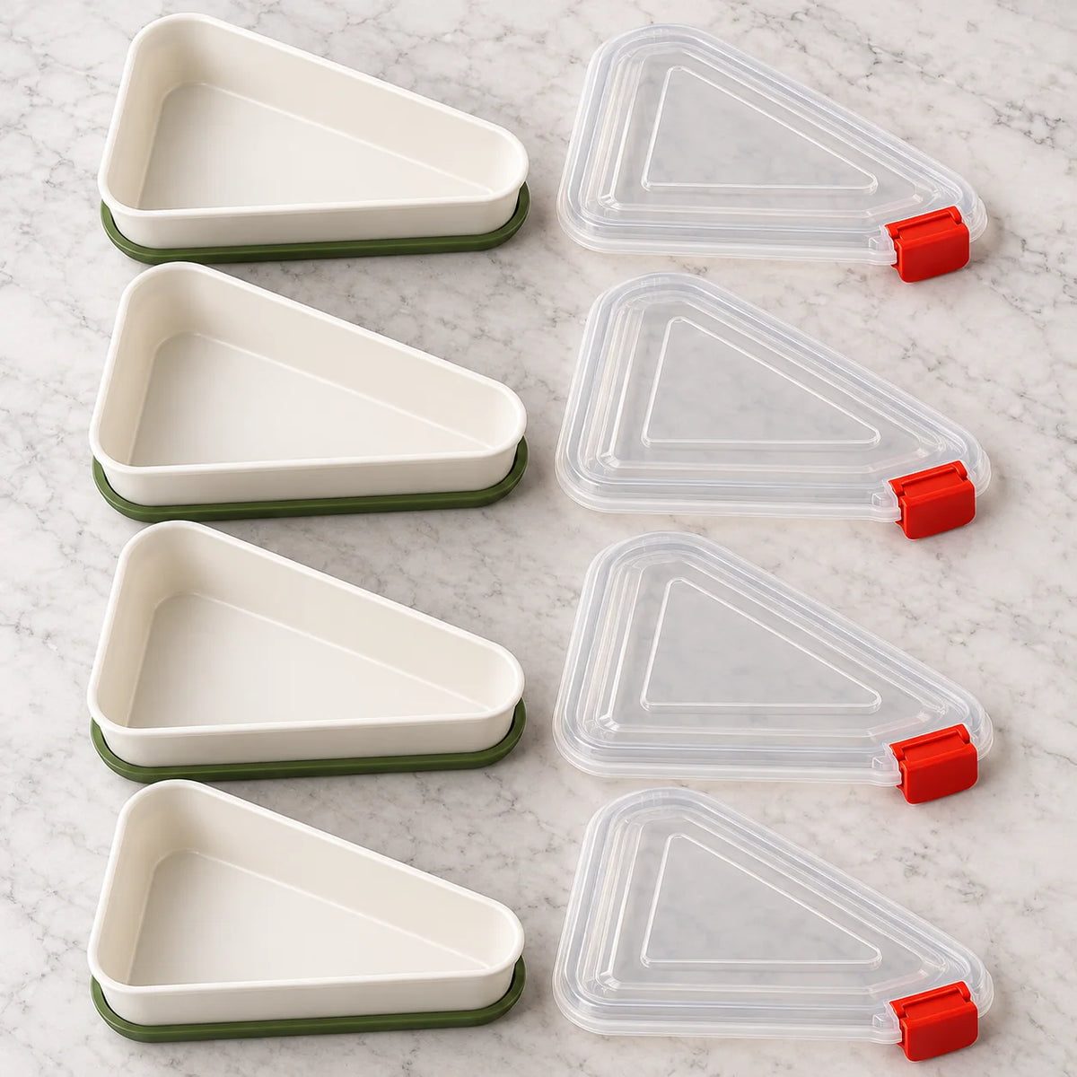 Stackable Leftover Pizza Slice Container — package contents