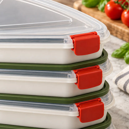 Stackable Leftover Pizza Slice Container — detail